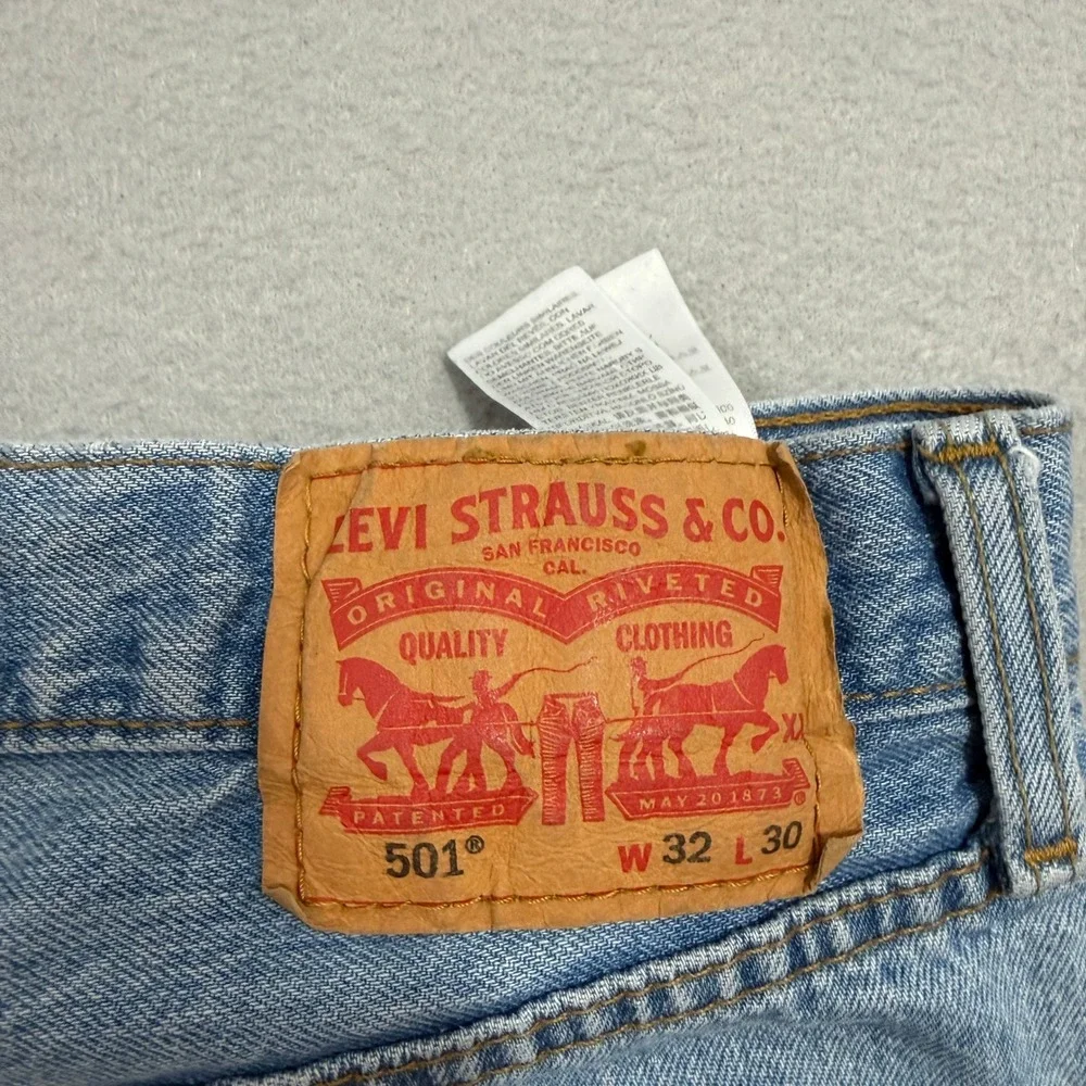 Levis 501xx Jeans Men's 32x30 Blue Straight Fit Button Fly Western Original Fit